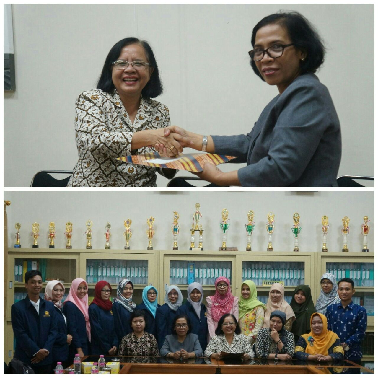 Ibu Dr. Christina Ismaniati, M.Pd., Ibu Dra. C. Indah Nartani, M.Pd. beserta dosen pamong dan mahasiswa Dikdas UNY